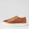 Women DJANGO & JULIETTE Flynng Tan White Leather Sneakers