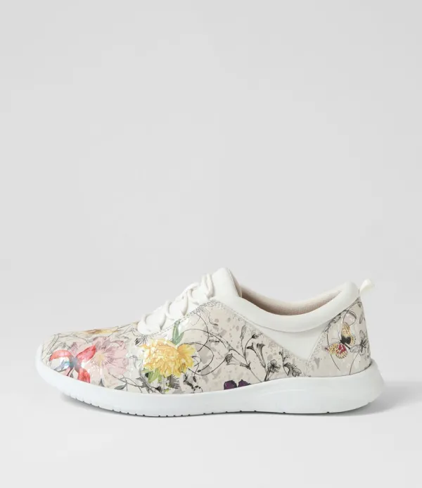 Women ZIERA Fox Xf White Fields Leather Sneakers
