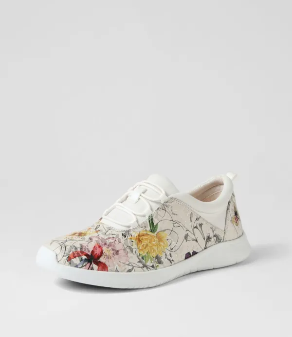 Women ZIERA Fox Xf White Fields Leather Sneakers