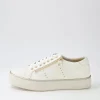 Women DJANGO & JULIETTE Froggy Ivory Patent Leather Sneakers