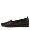 Women SUPERSOFT Function Black Leather Loafers
