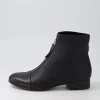 Women DJANGO & JULIETTE Funda Black Leather Ankle Boots