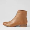 Women DJANGO & JULIETTE Funda Cognac Leather Ankle Boots