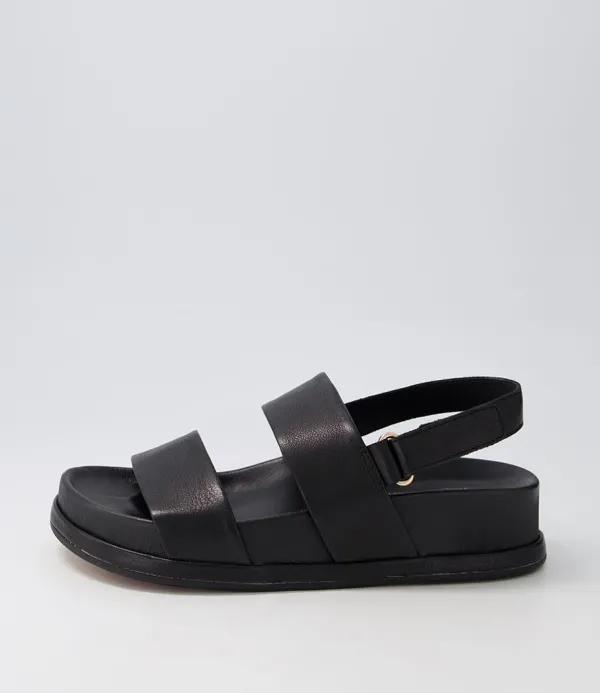 Women DJANGO & JULIETTE Gabisse Black Leather Sandals