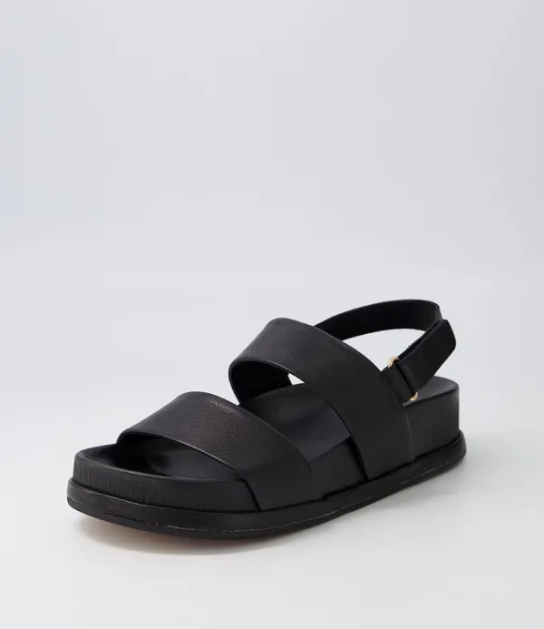 Women DJANGO & JULIETTE Gabisse Black Leather Sandals