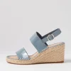 Women TOP END Gaga Denim Patent Leather Espadrilles