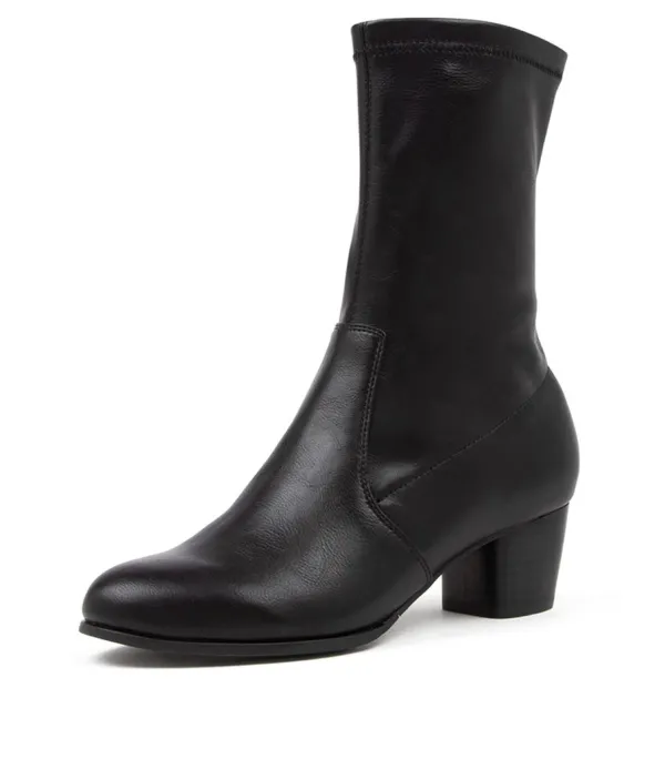 Women ZIERA Genevey W Black Ankle Boots Bh