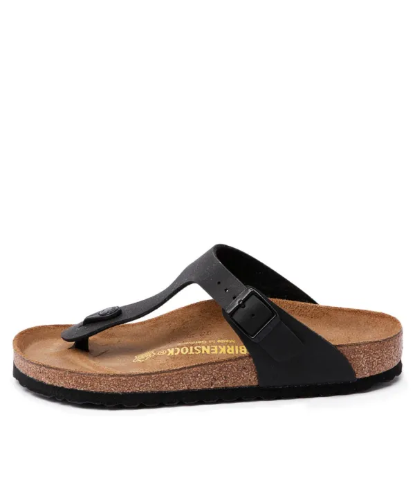 Women BIRKENSTOCK Gizeh Black Birkoflor
