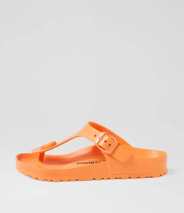 Women BIRKENSTOCK Gizeh Eva Papaya Thongs
