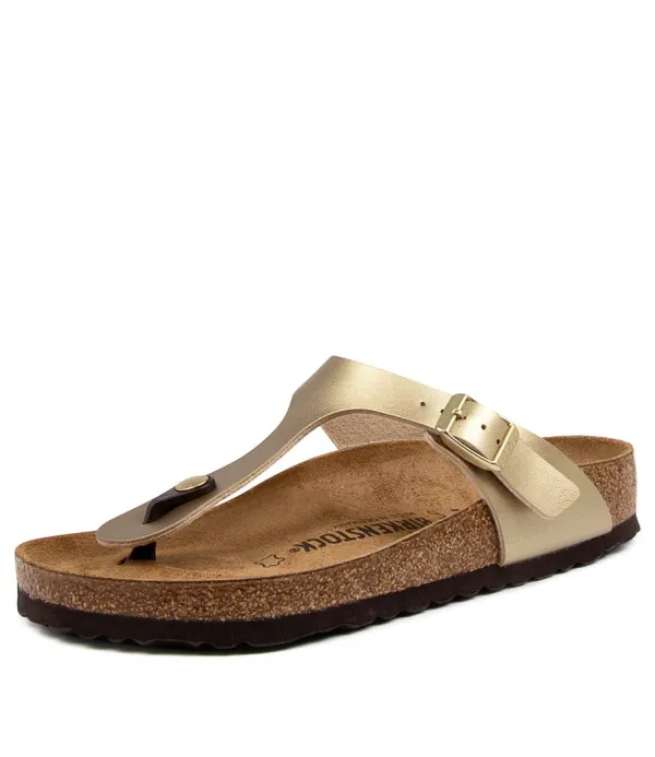Women BIRKENSTOCK Gizeh Metallic Gold