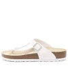 Women BIRKENSTOCK Gizeh White Birkoflor