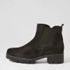 Women GABOR Gluck Schwarz Suede Chelsea Boots