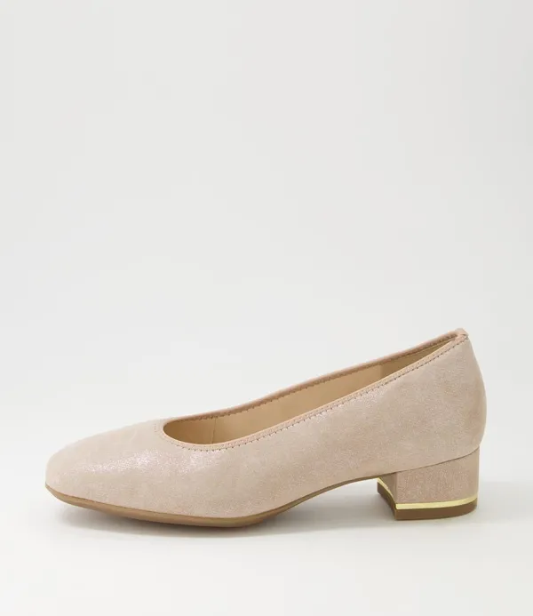 Women ARA Graz 38 Sand Leather Heels