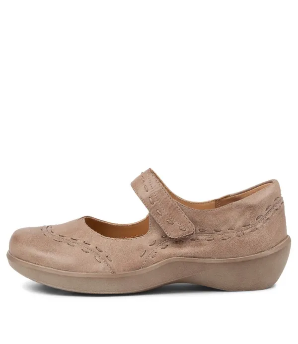Women ZIERA Gummibear W Smoke Leather Flat Shoes