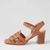 Women DJANGO & JULIETTE Hafsa Cognac Leather Sandals