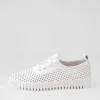 Women DJANGO & JULIETTE Haide White Leather Sneakers