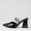 Women DJANGO & JULIETTE Hallams Black Patent Leather Heels