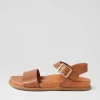 Women ZIERA Hammil W Tan Leather Sandals
