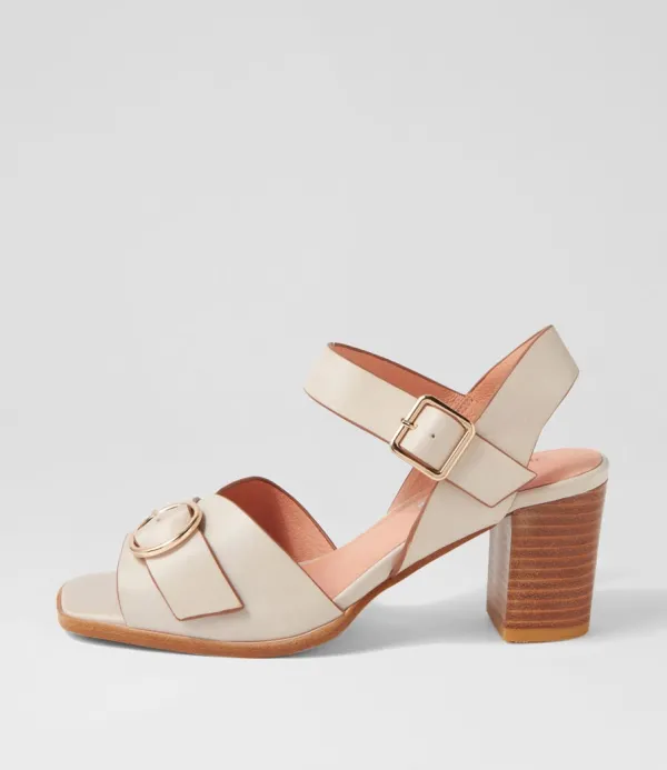 Women DJANGO & JULIETTE Hampton Almond Tan Leather Sandals