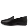 Women SUPERSOFT Harding2 Black Leather Slip-On Shoes