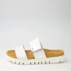 Women GABOR Harper Weiss Patent Leather Slides