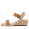 Women DIANA FERRARI Havan Tan Weave Elastic Espadrilles