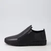 Women DJANGO & JULIETTE Havika Black Leather Sneakers