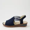 Women ARA Hawaii 41 Navy Fabric Slides