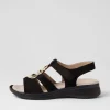 Women ARA Hawaii 11 Schwarz Suede Sandals