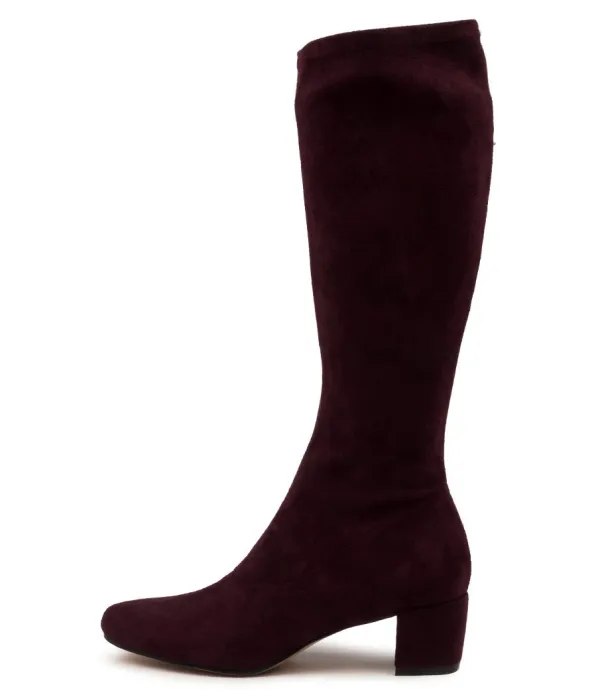 Women DJANGO & JULIETTE Hayleys Mulberry Stretch Microsuede