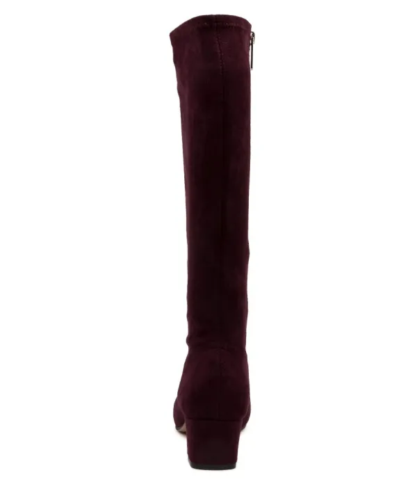 Women DJANGO & JULIETTE Hayleys Mulberry Stretch Microsuede