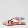 Women JOSEF SEIBEL Henriette 3 Multicolor Leather Sandals