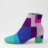 Women DJANGO & JULIETTE Heoner Purple Multi Ankle Boots