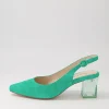 Women DJANGO & JULIETTE Hinnis Light Emerald Suede Heels