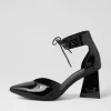 Women DJANGO & JULIETTE Hitany Black Patent Leather Heels