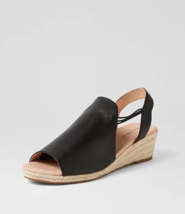 Women DIANA FERRARI Hlensia Df Black Natural Rope Leather