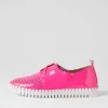 Women DJANGO & JULIETTE Huston Hot Pink White Patent Leather Sneakers