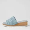 Women DJANGO & JULIETTE Idalis Denim Leather Sandals