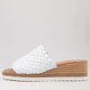 Women DJANGO & JULIETTE Idalis White Leather Espadrilles