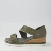 Women DJANGO & JULIETTE Ide Smoke Weave Leather Espadrilles