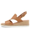 Women DJANGO & JULIETTE Ilorin Dark Tan Leather Sandals