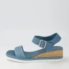 Women DJANGO & JULIETTE Imari Denim Weave Leather Espadrilles