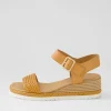 Women DJANGO & JULIETTE Imari Mandarin Weave Leather Sandals