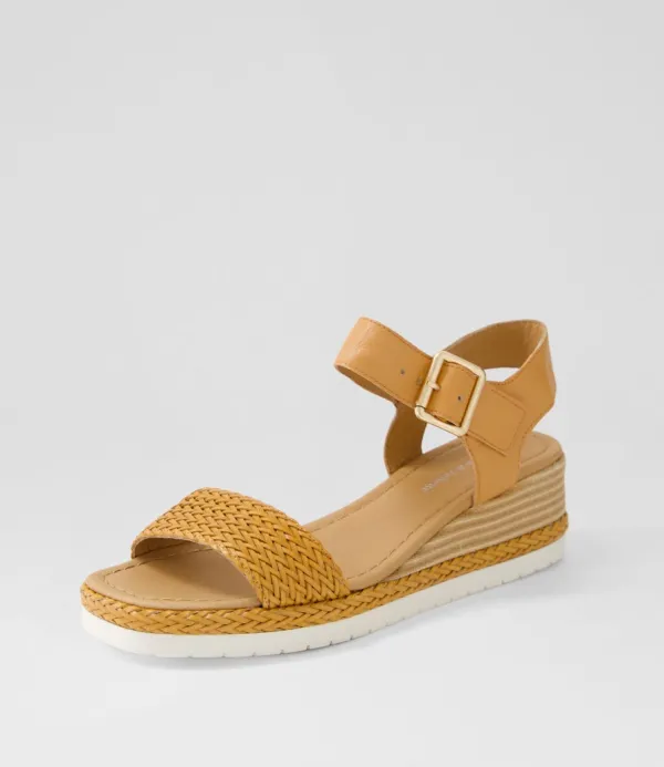 Women DJANGO & JULIETTE Imari Mandarin Weave Leather Sandals
