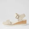 Women DJANGO & JULIETTE Imari Nougat Weave Leather Espadrilles