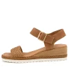 Women DJANGO & JULIETTE Imari Tan Weave-Leather