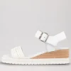 Women DJANGO & JULIETTE Imari White Weave Leather Espadrilles