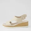 Women DJANGO & JULIETTE Ippa Almond Leather Espadrilles
