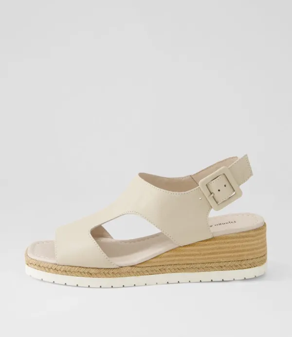 Women DJANGO & JULIETTE Ippa Almond Leather Espadrilles