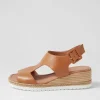 Women DJANGO & JULIETTE Ippa Dark Tan Leather Espadrilles